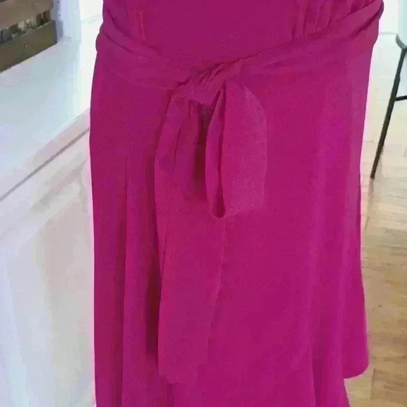 CECE Spaghetti Strap Asymmetrical Ruffle Dress - Picture 3 of 11